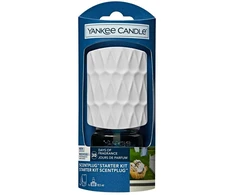 Drėkintuvas Yankee Candle kvapų difuzoriaus ScentPlug rinkinys (EU kištukas) – Clean Cotton® "Organic Pattern“ dizainas