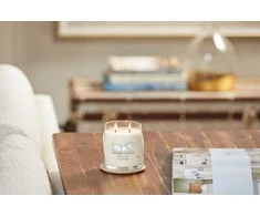 Yankee Candle Aromatinė žvakė Signature glass medium Clean Cotton 368 g