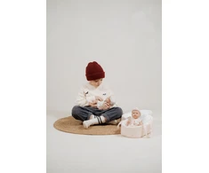 ARIAS Realistinė kūdikio lėlė su rožine nešykle, 26 cm