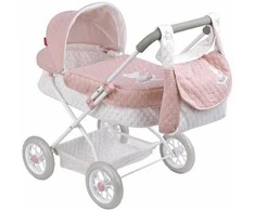Arias Balerina lėlių vežimėlis, rožinis, 55 cm, sulankstomas, su priedais