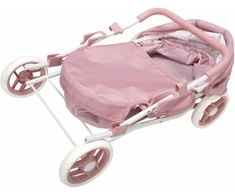 Arias lėlių vežimėlis su lopšiu, sulankstomas, metalo rėmas, 57 cm