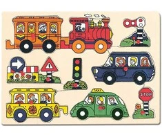 BINO Medinė dėlionė Transportas , 2+