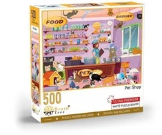 Brain Tree Games Brain Tree dėlionė, Gyvūnų parduotuvėlė, 500 det.