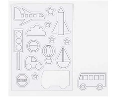 Dėlionė CREATIV Spalvinami magnetukai "Transportas", 3+