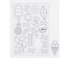 Dėlionė CREATIV Spalvinami magnetukai "Spalvota vasara", 3+