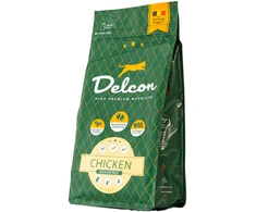 Delcon Visavertis begrūdis pašaras suaugusioms katėms su vištiena / 1,75 kg