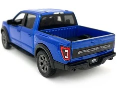 KiNSMART automobilis, 2022 Ford F-150 Raptor, mėlynas