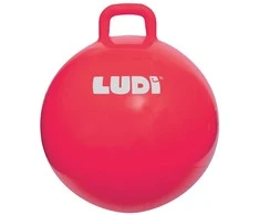 LUDI šokinėjimo kamuolys, raudonas 55 cm