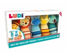 Ludi "Medžiaginis boulingas", 10+ mėn.