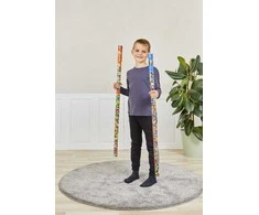 Plus-Plus Mini konstruktorius – 520 det., neoninių spalvų, 1 m vamzdelis