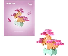 Plus Plus konstruktorius AUGALAI - rožinis bonsas