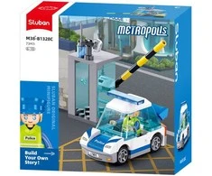 Sluban policijos automobilio konstruktorius – 73 detalės, 6+, CE