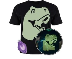 Splat Planet šviečiantys tamsoje marškinėliai, Dinozauras