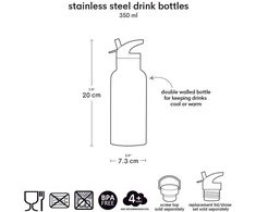 A Little Lovely Vaikiška termo gertuvė „Vehicles“ 350ml