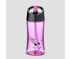 Vaikiška tritano gertuvė su šiaudeliu 350ml „KARVUTĖ“ – BPA free
