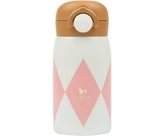 Luxkids Aps Vaikiška termo gertuvė FABELAB Harlekin Rose 320 ml