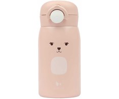 Luxkids Aps Vaikiška termo gertuvė FABELAB Zuikis Rose 320 ml
