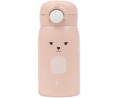 Luxkids Aps Vaikiška termo gertuvė FABELAB Zuikis Rose 320 ml