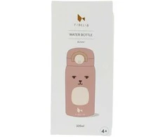 Luxkids Aps Vaikiška termo gertuvė FABELAB Zuikis Rose 320 ml