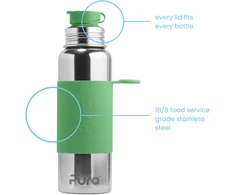 PURA Vaikiška gertuvė Sport 850 ml - Moss