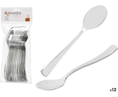 12 sidabrinių plastikinių šaukštų rinkinys, 24×9.5×3.5 cm, 10681, Kinvara