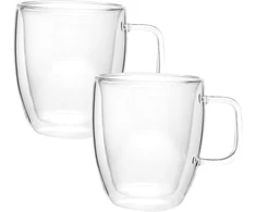 2 dvigubų sienelių stiklo puodelių rinkinys 250 ml, 9000, Kamille