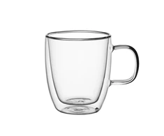 2 dvigubų sienelių stiklo puodelių rinkinys 350 ml, 9001, Kamille