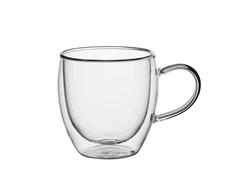 2 dvigubų sienelių stiklo puodelių rinkinys 250 ml, 9010, Kamille