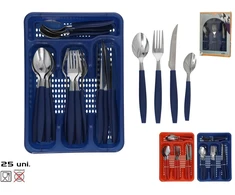 25 dalių stalo įrankių rinkinys, 2 rūšių, 3,5 x 29 x 20 cm, KITCHEN&amp;GO