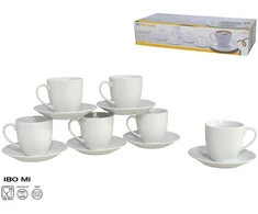6 puodelių/lėkščių rinkinys,12 dalykų 8 × 13 × 13 cm, KITCHEN&amp;GO