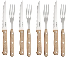 8 dalių kepsnių ir BBQ rinkinys, nerūdijantis plienas ir mediena, Klausberg KB 7976