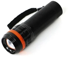 Aliumininis LED žibintuvėlis, įvairių spalvų, 4 švietimo režimai, 4002712, Heitech