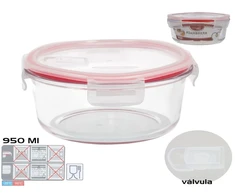 Apvali pietų dėžutė 950 ml, 7,5 x 17,5 x 17,5 cm, KITCHEN&amp;GO