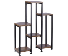 Augalų stovas, metalinis, 6 lentynos, 49 x 18 x 70 cm, 569817, Vilde