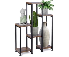 Augalų stovas, metalinis, 6 lentynos, 49 x 18 x 70 cm, 569817, Vilde