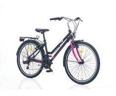 Dviratis 26" Corelli TopVelo Shiwers, juoda/violetinė