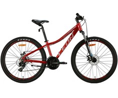 Dviratis AL 26" Leon SUPER JUNIOR DD rėmas-13" raudonas su pilka (m)