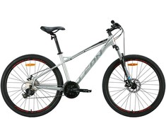 Bicycle AL 27.5" Leon XC 100 DD frame-16,5" pilkas with juodas and red