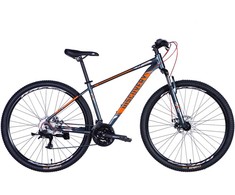 MTB Bicycle 29" Discovery MD TopVelo Bastion Shimano, 43 cm frame, pilkas-oranžinis