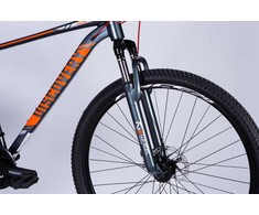 MTB bicycle 29" Discovery TopVelo BASTION MD CS frame-48 cm pilkas with oranžinis