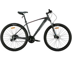 Dviratis AL 29" Leon TN-80 HDD rėmas-19" grafitas su juodu ir raudonu (M)