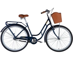 Blue City bike TopVelo Dorozhnik RETRO Velosteel (Wheel size: 28, Frame size: 19) Dark mėlynas