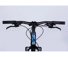 Blue Teenage bike 24″ Formula AL TopVelo SPACE MERCURY DD FR, 28 cm frame, pilka-mėlynas
