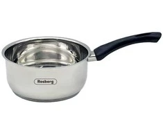 Puodas Rosberg R51210E18K, 18 cm, 2,1 litro, bakelito rankena, nerūdijantis plienas