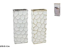 Keraminė vaza 12 x 7,5 x 29,5 cm, 2 rūšių, DECORLIFE