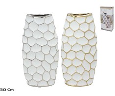 Keraminė vaza 14,5 x 7,5 x 30 cm, 2 rūšių, DECORLIFE