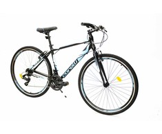 City bike 28" Corelli TopVelo Trivor 1.0 V-brake 21-speed, frame-20", dark pilkas/red/baltas