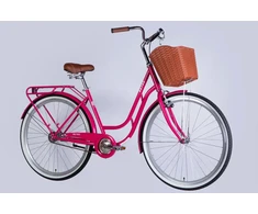City bike ST 28" Dorozhnik RETRO (Wheel size: 28, Frame size: 19) Raspberry color