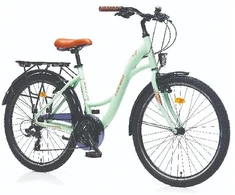 City bike TopVelo CORELLI GLOWIE (Wheel size: 28, Frame size: 44cm) Dark žalias