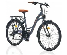 City bike TopVelo CORELLI GLOWIE (Wheel size: 28, Frame size: 20) Juodas / Light pilka